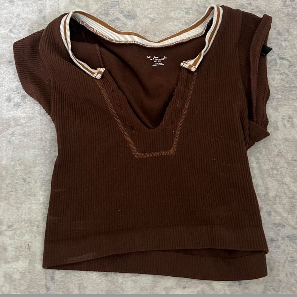 Urban Outfitters Chocolate Brown Crop Top